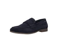 Slipper BUGATTI "bugatti Slipper Leder", Herren, Gr. 43, dunkelblau, Leder, Schuhe Slipper (87747204-43) dunkelblau
