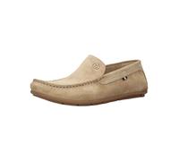 Slipper BUGATTI, Damen, Gr. 46, beige, Veloursleder, Schuhe Slipper, Mokassin, Slip in, Schlupfschuh, Loafer mit Soft Fit-Ausstattung (10282559-46) beige