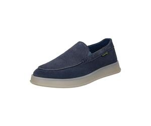 Slipper BUGATTI "bugatti Slipper Veloursleder", Herren, Gr. 44, blau, Veloursleder, Schuhe Slipper (85443653-44) blau