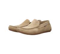 Slipper BUGATTI, Damen, Gr. 44, beige, Veloursleder, Schuhe Slipper, Mokassin, Slip in, Schlupfschuh, Loafer mit Soft Fit-Ausstattung (10282559-44) beige