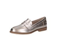 Slipper CAPRICE "Caprice Slipper Leder", Damen, Gr. 38,5, taupe, Leder, Schuhe Slipper (53333549-38,5) taupe
