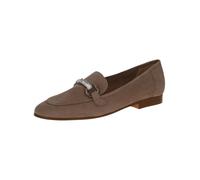 CAPRICE Damen Slipper aus Leder Elegant, Braun (Mud Suede), 38.5 EU