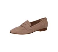 CAPRICE Damen Slipper aus Leder Elegant, Braun (Mud Suede), 38 EU