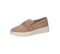 CAPRICE Damen Slipper aus Leder, Beige (Sand Suede), 39