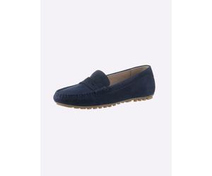 Slipper CAPRICE, Damen, Gr. 42, blau (marine), Veloursleder, Schuhe Slipper (60489549-42) marine