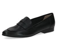 Slipper CAPRICE, Herren, Gr. 38, schwarz, Nappaleder, Schuhe Slipper, Blockabsatz, Businessschuh, Schlüpfschuh mit Zierriegel (23098231-38)