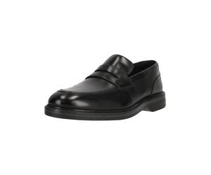 Slipper CLARKS "Aldwin Step", Herren, Gr. 44, schwarz, Leder, Schuhe Slipper, mit eleganter Optik (99556351-44) schwarz