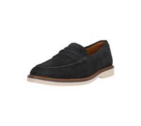 Loafer CLARKS "Atticus LTSlip" Gr. 42, blau (navy suede) Herren Schuhe Slipper (59870542-42)
