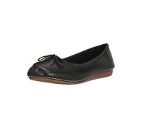 Slipper CLARKS "Freckle Ice", Damen, Gr. 35,5, schwarz, Leder, Schuhe Slipper, mit atmungsaktiver Lederdecksohle (78224632-35,5) schwarz