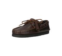 Slipper CLARKS "Godney Boat", Herren, Gr. 41,5, dunkelbraun, Leder, Schuhe Slipper, mit Kreppsohle (83836234-41,5) dunkelbraun