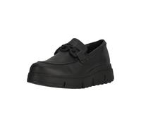 Slipper CLARKS "Loriini Izzy", Damen, Gr. 42, schwarz, Leder, Schuhe Slipper, mit besonders bequemer Chunky-Sohle (77438315-42) schwarz