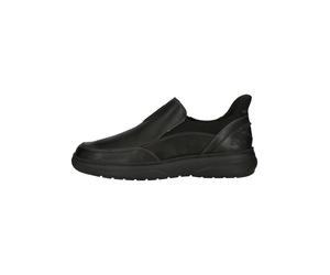 Slipper CLARKS "Mullan Step", Herren, Gr. 42,5, schwarz, Leder, Schuhe Slipper, mit leichter Einstieg-Fersenkonstruktion (18926069-42,5) schwarz