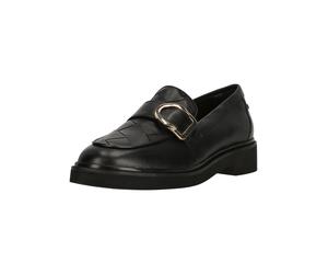 Slipper CLARKS "Splend Penny", Damen, Gr. 41, schwarz, Leder, Schuhe Slipper, mit geflochtener Materialkonstruktion (60915369-41) schwarz