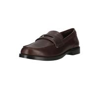 Slipper CLARKS "Straven Edge", Damen, Gr. 35,5, dunkelbraun, Leder, Schuhe Slipper, mit dämpfender Sohle (42000532-35,5) dunkelbraun