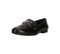 Slipper CLARKS "Tamna Trim", Damen, Gr. 38, schwarz, Leder, Schuhe Slipper, mit flachem 1,5-cm-Absatz (38221351-38) schwarz