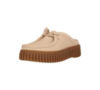 Slipper CLARKS "Torhill Mule", Damen, Gr. 36, beige, Leder, Schuhe Slipper, mit Contour Cushion-Fußbett (15268610-36) beige