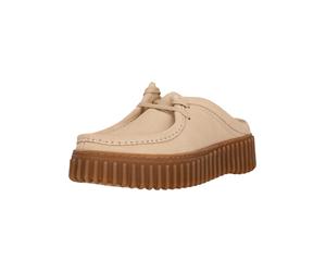 Slipper CLARKS "Torhill Mule", Damen, Gr. 41, beige, Leder, Schuhe Slipper, mit Contour Cushion-Fußbett (15268610-41) beige