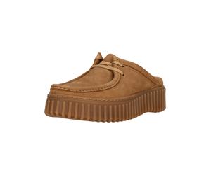 Slipper CLARKS "Torhill Mule", Damen, Gr. 41, braun, Leder, Schuhe Slipper, mit komfortablem Fußbett (58375100-41) braun