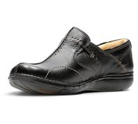 Clarks Damen Un Loop Mokassin, Black Leather, 37 EU