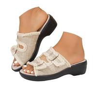 Slipper Damen Atmungsaktive Sommerpantoffeln Klassische Sandalen Mit Verstellbarem Riemen Indoor Outdoor Schuhe Sommer Flip Flops Luftige Sommerpantoffeln Mit Offenem Zehenbereich