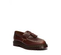 Slipper DR. MARTENS "Adrian", Damen, Gr. 43, braun, Glattleder, Schuhe Slipper, Loafer, Businessschuh mit Zierriegel und Quaste (44373437-43) braun