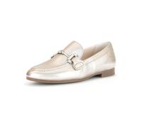 Slipper GABOR COMFORT "Gabor Comfort Slipper Leder", Damen, Gr. 37, puder, Leder, Schuhe Slipper (55737224-37)