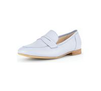 Slipper GABOR COMFORT "Gabor Comfort Slipper Leder", Damen, Gr. 38, sky, Leder, Schuhe Slipper (83223901-38)