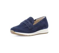 Slipper GABOR COMFORT "Gabor Comfort Slipper Veloursleder", Damen, Gr. 37,5, blau (marine), Veloursleder, Schuhe Slipper (30889844-37,5)