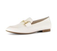 Slipper GABOR, Damen, Gr. 37, latte, goldfarben, Kalbsleder, Schuhe Slipper, Loafer, Halbschuh mit Lederinnensohle (74491253-37) latte, goldfarben