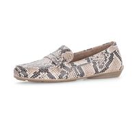 Slipper GABOR, Damen, Gr. 37, sand, schwarz, Leder, Schuhe Slipper, Schlupfschuh, Frühlingsschuh, Businessschuh mit Zierriegel (93517532-37) sand, schwarz