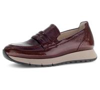 Slipper GABOR "FLORENZ", Herren, Gr. 41, rot (bordeaux), Lackleder, glänzend, Schuhe Slipper, Plateau, Schlupfschuh, Komfortschuh in Bequemweite G (= weit) (68339134-41)