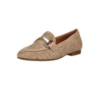 Slipper GABOR "Gabor Slipper Textil", Damen, Gr. 40, braun, gold, Textil, Schuhe Slipper (88415414-40) braun, gold