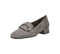 Slipper GABOR "Gabor Slipper Veloursleder", Damen, Gr. 38,5, grau (taupe), Veloursleder, Schuhe Slipper (89394341-38,5) taupe