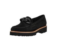 Slipper GABOR "Gabor Slipper Veloursleder", Damen, Gr. 40,5, schwarz, Veloursleder, Schuhe Slipper (95414415-40,5) schwarz