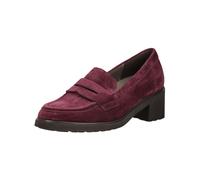 Slipper GABOR "Gabor Slipper Veloursleder", Damen, Gr. 40, rot (lila), Veloursleder, Schuhe Slipper (72298455-40) lila
