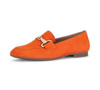 Slipper GABOR, Herren, Gr. 41, orange, Ziegenveloursleder, unifarben, Schuhe Slipper, Loafer, Halbschuh, Businessschuh mit edler Zierschnalle (69221020-41)