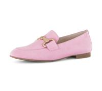 Slipper GABOR, Herren, Gr. 44, rose, goldfarben, Ziegenveloursleder, Schuhe Slipper, Loafer, Halbschuh, Businessschuh mit edler Zierschnalle (21123315-44)