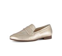 Slipper GABOR "Slipper Effektleder", Damen, Gr. 40, gold, Schuhe Slipper (11471649-40) gold