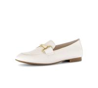 Slipper GABOR "Slipper Glattleder", Damen, Gr. 37, creme, Schuhe Slipper (37555746-37) creme