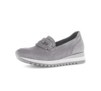 Slipper GABOR "Slipper Rauleder", Damen, Gr. 41, grau, Schuhe Slipper (85533730-41) grau