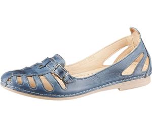 Slipper GEMINI, Damen, Gr. 36, blau (jeansblau), Glattleder, Schuhe Slipper (695315-36) jeansblau