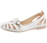 Slipper GEMINI, Damen, Gr. 37, weiß, Glattleder, Schuhe Slipper (546010-37) weiß