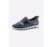 Slipper GEMINI, Damen, Gr. 38, blau (dunkelblau), Glattleder, Schuhe Slipper (23833151-38) dunkelblau