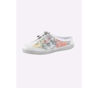 Slipper GEMINI, Damen, Gr. 41, bunt (weiß, bunt), Glattleder, Schuhe Slipper (95615752-41) weiß, bunt