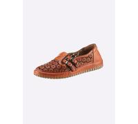 Slipper GEMINI, Damen, Gr. 41, orange, Leder, Schuhe Slipper (30852113-41) orange