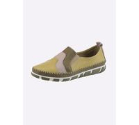 Slipper GEMINI, Damen, Gr. 41, schilf, Glattleder, Schuhe Slipper (28779219-41) schilf