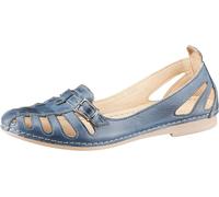 Slipper GEMINI, Damen, Gr. 42, blau (jeansblau), Glattleder, Schuhe Slipper (695315-42) jeansblau