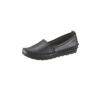 Slipper GEMINI, Damen, Gr. 42, grau (anthrazit, silberfarben), Glattleder, Schuhe Slipper (13123856-42) anthrazit, silberfarben