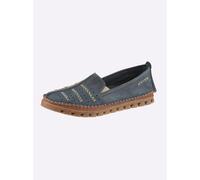 Slipper GEMINI, Damen, Gr. 42, jeansblau, Glattleder, Schuhe Slipper (61944216-42) jeansblau