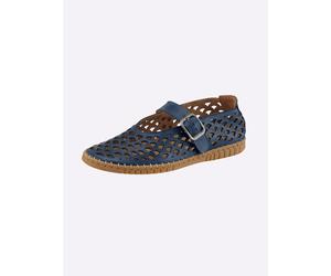 Slipper GEMINI, Damen, Gr. 42, royalblau, Glattleder, Schuhe Slipper (58655214-42) royalblau